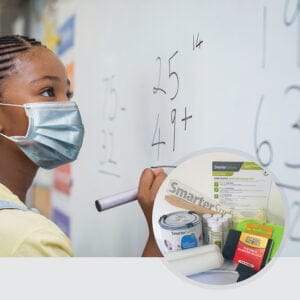 Kit de Pintura Pizarra Antimicrobiana-Blanca