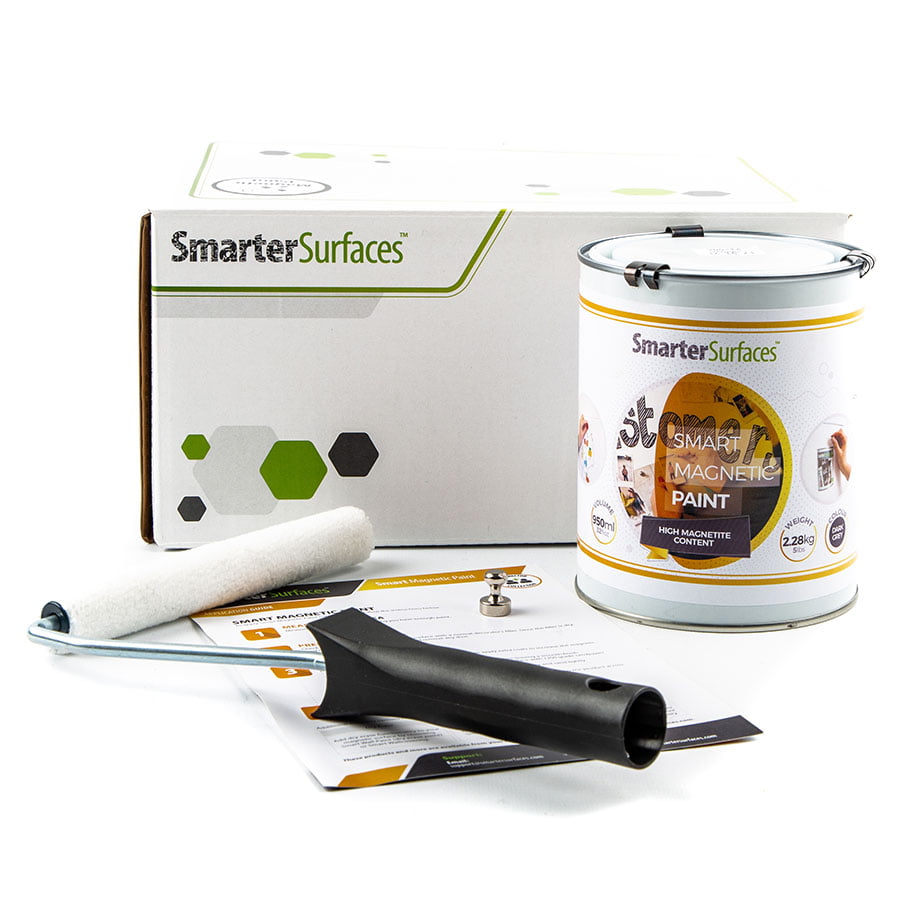 Kit de Pintura Magnética con rodillo, mango, y imanes neodimio